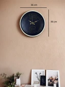36 Cm Krem Dekoratif Duvar Saati thumbnail 5
