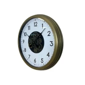 Vintage 60 Cm Çarklı Modern Duvar Saati thumbnail 2