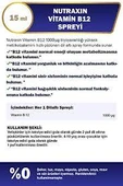 Nutraxin Vitamin B12 Sprey 15 ml thumbnail 2