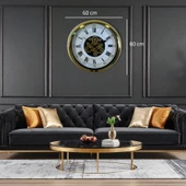 Aurelius Gold 60 Cm Çarklı Duvar Saati thumbnail 4