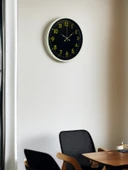 36 Cm Krem Gold Rakamlı Duvar Saati thumbnail 3