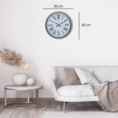 Krem 36 Cm Dekoratif Modern Duvar Saati thumbnail 4