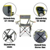 Madfox TrekMate Strap Katlanır Outdoor Koltuk Sarı thumbnail 5