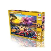 Ks Games 100 Parça Puzzle Formula Yarışları thumbnail 3