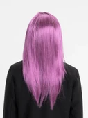 Rose Pembe Düz Kesim Peruk thumbnail 2