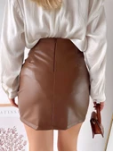 Önden büzgülü etek taba h24210 thumbnail 2