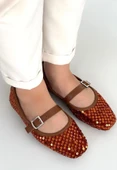 Moden Taba Süet Babet Ayakkabı thumbnail 3