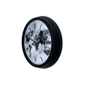 Worldline Black 40 Cm Metal Duvar Saati thumbnail 2