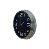 Krom Sade 40 Cm Metal Duvar Saati thumbnail 2