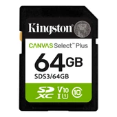 KINGSTON 64GB SDXC Kart Canvas Select Plus SDS3/64GB thumbnail 3