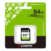 KINGSTON 64GB SDXC Kart Canvas Select Plus SDS3/64GB thumbnail 1