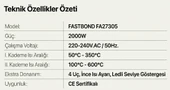 Fastbond Sıcak Hava Tabancası FA27305 thumbnail 7