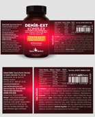 DEMİR-EXT KOMPLEX (Ferroz Bisglisinat) 60 Bitkisel Kapsül %50 İNDİRİM thumbnail 8