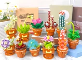 Building Block Flower 211 Parça Sukulent thumbnail 6