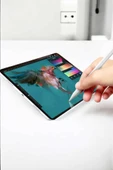Tablet Kalemi Stylus Pen Dokunmatik Kalem Android İos Uyumlu Şarjlı thumbnail 4
