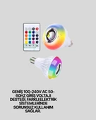 Bluetooth Hoparlörlü Led Ampul – 12W Tasarruflu thumbnail 5