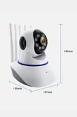 Akıllı Gece Görüşlü Sensörlü Wifi Kamera Telefondan Takip Edilebilir thumbnail 4