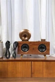 Hoparlör Ahşap Klasik Gramofon Müzik Kutusu thumbnail 3