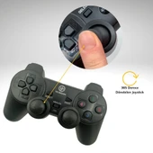 Çift Titreşimli Usb Kablolu Oyun Kolu Pc Vibration Gamepad thumbnail 3