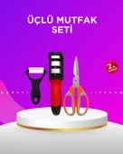 Çok Amaçlı Mutfak Makas Seti – Paslanmaz Çelik Ergonomik Tasarım thumbnail 1