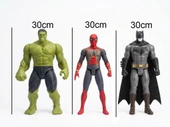 Efsanevi Kahramanlar Seti - Hulk, Örümcek Adam ve Batman (30 cm Dev Boy) thumbnail 3