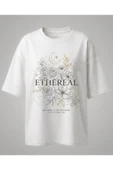 Kadın Oversize Tişört Ethereal Baskılı thumbnail 3
