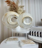 Dekoratif 2 Li Halka Biblo Polyester thumbnail 3