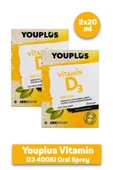 Youplus 400 IU Vitamin D3 20 ml Sprey 2 Adet thumbnail 1