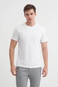 Cazador Basic Süprem Erkek T-shirt  46230 Beyaz thumbnail 1