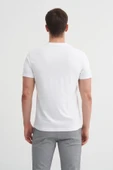 Cazador Basic Süprem Erkek T-shirt  46230 Beyaz thumbnail 3