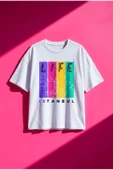 Kadın Oversize Tişört İstanbul Baskılı thumbnail 2
