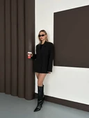 CEMO Kadın Oversize Blazer Ceket Elbise Siyah thumbnail 1