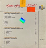 Handel Wassermusik CD thumbnail 2