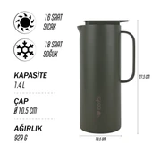 Igloo Hornet Sürahi Termos 1.4 Litre thumbnail 9