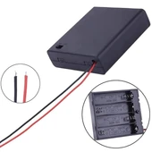 Powermaster  4'lü AA Kapaklı Switch'li Pil Yuvası (IC-233F) thumbnail 3