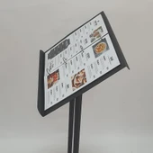 Restoran Önü Metal Menü Panosu Folder (Dosya Tipi) thumbnail 6