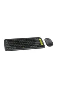 Logitech Pop Icon Combo 920-013075 Gri Kablosuz Klavye Mouse Seti Teşhir thumbnail 1