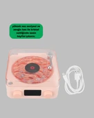 Retro Bluetooth Hoparlör PEMBE thumbnail 2