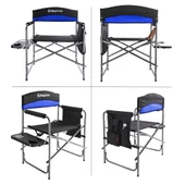 KingCamp Ash Comfort Katlanır Kamp Sandalyesi Blue thumbnail 7