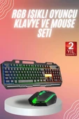 Rgb Işıklı Klavye Q Klavye Mouse Hediyeli thumbnail 2