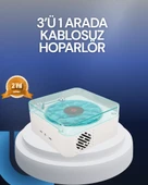 Bluetooth Hoparlör – 3-Ü-1 Saatli Gece Lambası Tasarım thumbnail 1