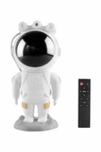 Projeksiyon Astronot Lamba Speaker Sevimli Astronot Bluetooth Hoparlör thumbnail 2