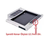 12.7Mm Caddy Ssd Sata Harddisk Kutu Notebook Hdd Kızak thumbnail 4