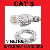 3 Metre Cat5 Internet Kablosu Hazir Uçlu thumbnail 1