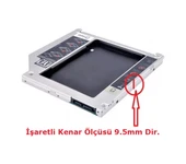9.5Mm Caddy Ssd Sata Harddisk Kutu Notebook Hdd Kızak thumbnail 4