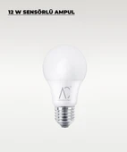 12W Sensörlü LED Ampul 6500K Beyaz Işık – Hareket Algılayan Akıllı Ampul thumbnail 3