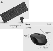 HP 330 Kablosuz Klavye Mouse Seti Siyah 2V9E6AA thumbnail 3