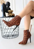 Blan Zebra Saten Topuklu Bot thumbnail 3