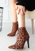 Blan Zebra Saten Topuklu Bot thumbnail 2