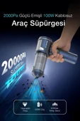 2000PA 100W Kablosuz Araç Süpürgesi thumbnail 3